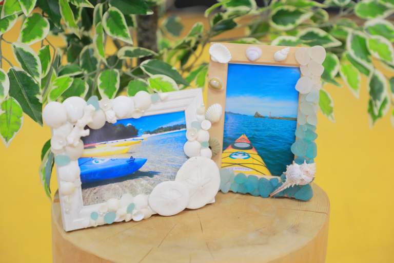 シェルクラフト・フォトフレーム作り