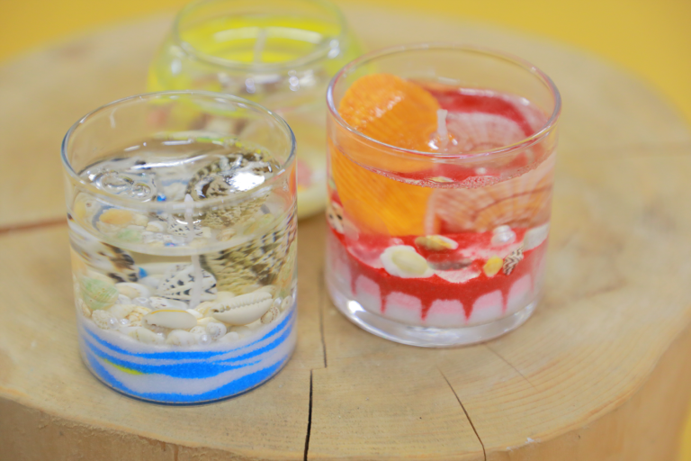 シェルクラフト・ジェルキャンドル作り