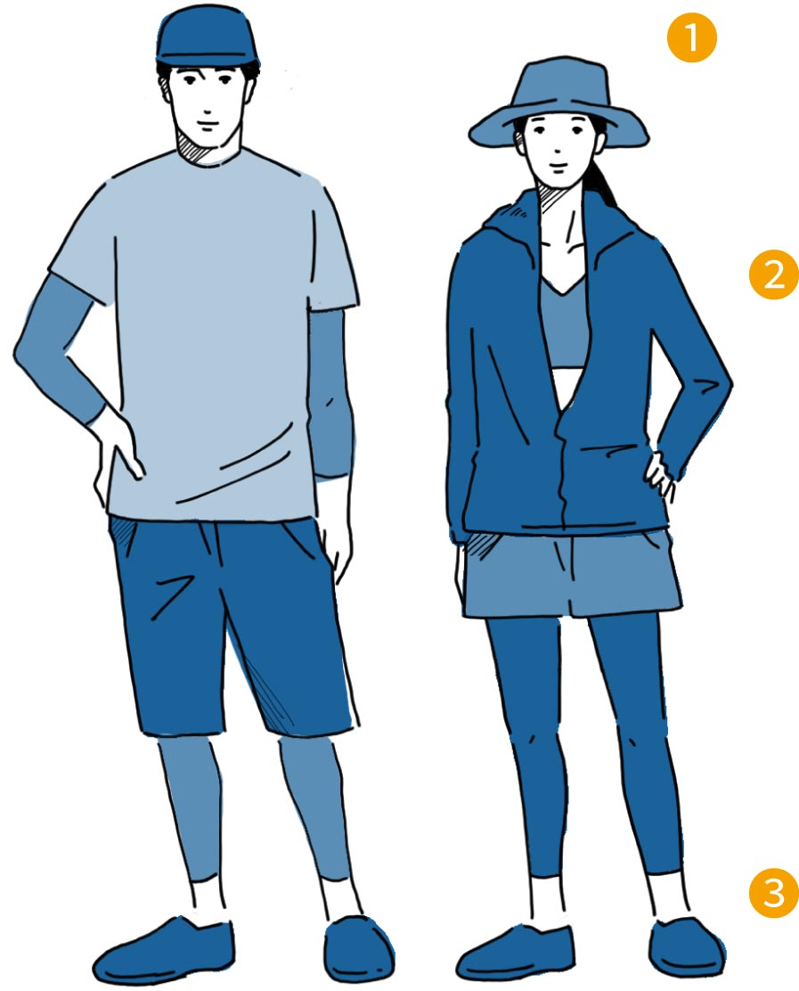 SUPの服装イメージ